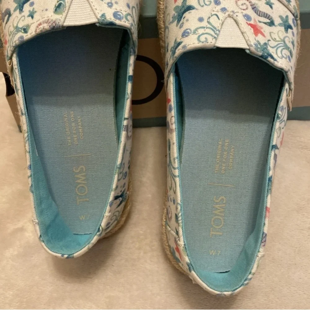 Toms Multicolor Seahorse Sea Life Print